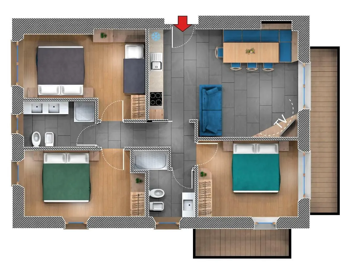 Casa Giusto Apartment Livigno 0*,  Italy